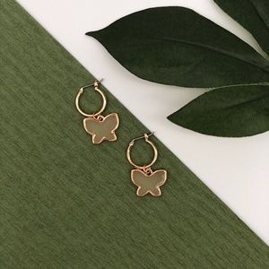 BUTTERFLY MINI HOOP EARRINGS